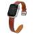 Pasek do Apple Watch Strap Leather dla Apple Watch SE, 8, 7, 6, 5, 4, 3, 2, 1 (41, 40, 38 mm) - Czerwony