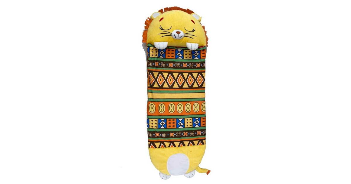 Happy Nappers 2-in-1 groer Schlafsack und Kissen  Lwe  gelb-braun |  Pepita.com