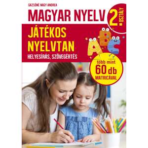 Magyar nyelv - Játékos nyelvtan - 2. osztály 32183200 Foglalkoztató füzetek, matricás