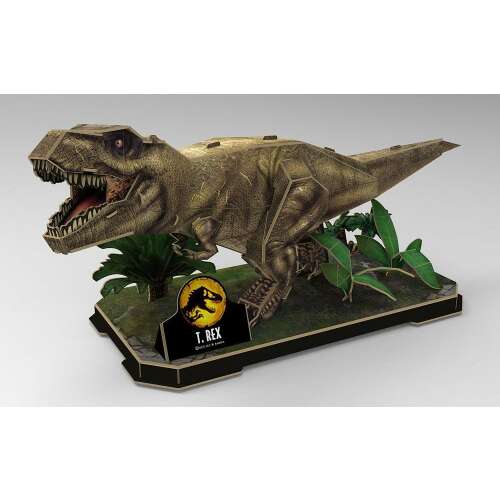 Kit de construc?ie puzzle 3D Revell - Jurassic World Tyrannosaurus rex, 44,1x16,7x18,6 cm