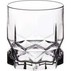 Ambition Diamond whisky pohár, 325 ml, tiszta üveg, elegáns design, tökéletes whisky, scotch, bourbon vagy más szeszes italok tálalásához - Tálalás