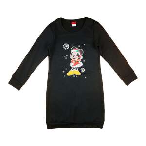 Disney Minnie karácsonyi mintával nyomott lányka pamut ruha  164-es méret 32184332 "Minnie"  Ruha együttes, szett gyerekeknek