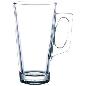 Pasabahce Vela 380 ml üveg bögre, átlátszó üveg, edzett üveg, tartós, elegáns, stílusos, tökéletes forró és hideg italokhoz - Pasabahce