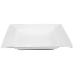 Ambition Porto négyzet alakú levesestányér, fehér porcelán