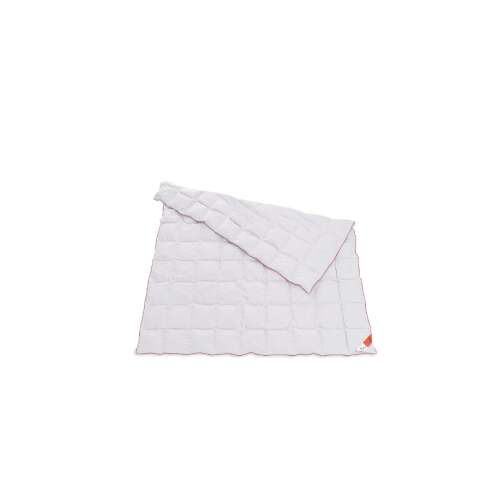 Best Sleep 180x200cm perina z husacieho peria, hypoalergénna, biela, zložená