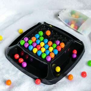  Logikai mágikus színes társasjáték gyerekeknek ,120 darab színes golyóval