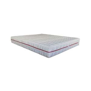 Best Sleep Steppelt mattress protector, polyester, zipper on 3 sides, 100x200x23 cm, white, red zipper - Interior design