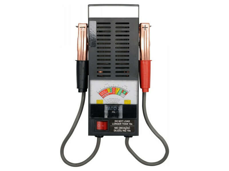 YATO Tester akumulatorów 6-12V analogowy CCA 200-1000A