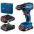 Bosch GSR 185-LI Professional cordless drill driver, 18V, 2 x 2.0 Ah battery, charger, carrying case