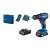 Șurubelniță cu acumulator Bosch GSR 185-LI Professional, 18V, 2 x 2,0 Ah baterie, încărcător, valiză, set de biți