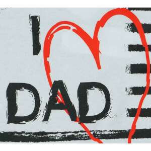 "I LOVE MY DAD" feliratos hosszú ujjú rugdalózó - 74-es méret 32185747 Rugdalózók, napozók - Unisex