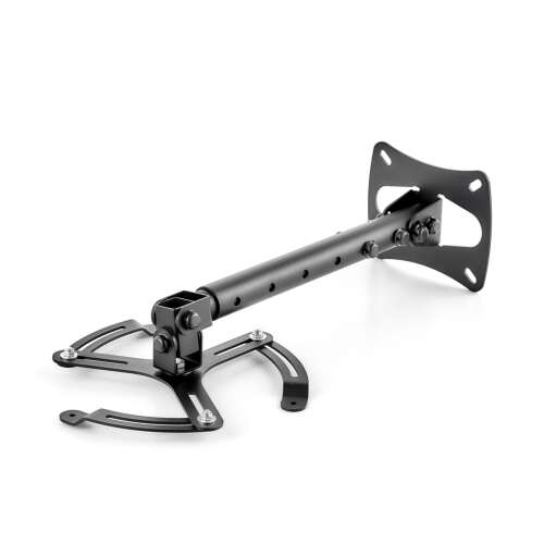 Edbak PM1c-B ceiling projector mount, black, angled view