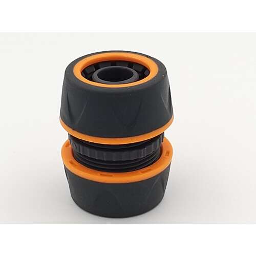 Tömlőtoldó csatlakozó 3/4" méretű kerti locsolócsőhöz, szabad átfolyású