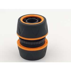 Tömlőtoldó csatlakozó 3/4" méretű kerti locsolócsőhöz, szabad átfolyású