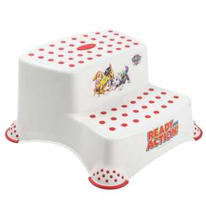 Paw Patrol dupla fellépő vörös pöttyökkel, fehér és piros, csúszásgátló, gyerekeknek, kisgyermekeknek, fürdőszobába, konyhába - Mancs Őrjárat