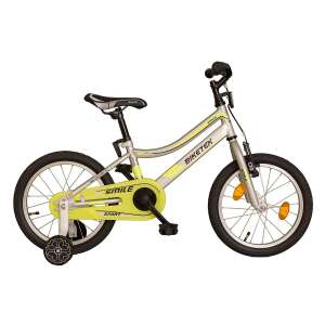 Koliken Biketek Smile Gyerek Kerékpár 16" #ezüst-sárga 32191792 Gyerek kerékpár