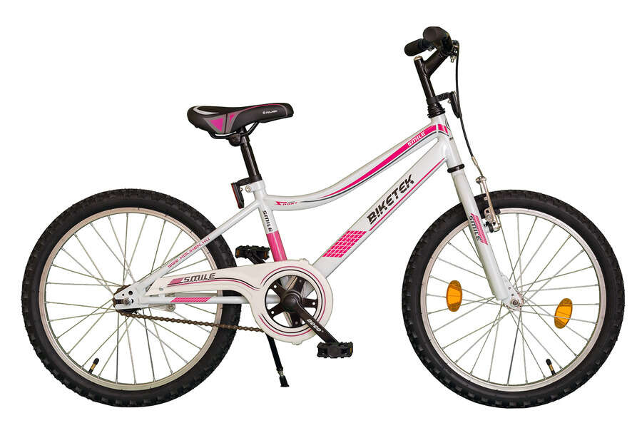 Koliken Biketek Smile Gyerek Kerékpár 20" #rózsaszín-fehér