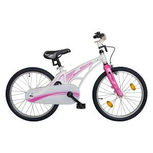 Koliken Biketek Magnézium Gyerek Kerékpár 20" #fehér-rózsaszín 32192469 Gyerek kerékpárok - Lány