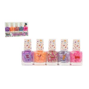Create It! Konfetti Nagellack Set, 5 glitzernde Farben für Kinder - Create It!