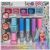 Create It! Glitter Makeup Set in packaging, featuring eyeshadows, lip glosses, and nail polishes