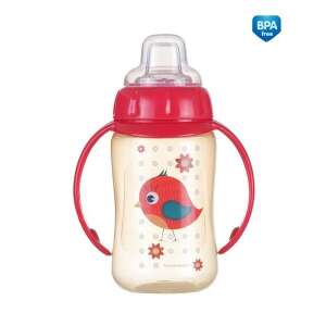 Canpol Babies 320 ml cseppmentes itatópohár fogantyúkkal, madár mintával - Canpol babies