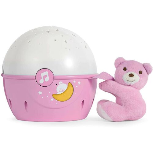 Chicco NEXT2 STARS babaágyra rögzíthető projektor plüss macival - rózsaszín 139500028 - Chicco