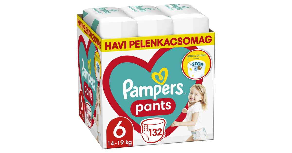 Diaper Pants, size 6, 15+ kg, 19 pcs Pampers Pants