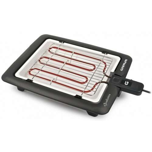 G3 Ferrari Giulietta electric tabletop grill, black and silver