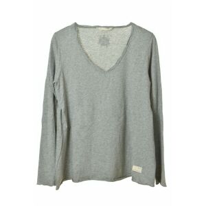 Odd Molly top gri cu guler în V pentru femei – M 130284204 - Îmbrăcăminte pentru femei