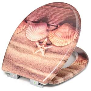 SmileHOME by Pepita duroplaszt WC ülőke lassan záródó fedéllel - Tengerpart #barna