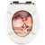 Scaun de toaleta cu capac cu inchidere lenta cu design Scoica SmileHOME by Pepita #maro deschis 32195611}