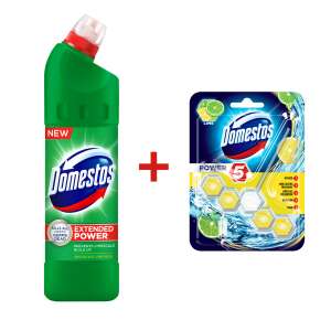 Domestos 24H Plus Pine fertőtlenítő 750ml+Domestos Power 5 Lime 55g