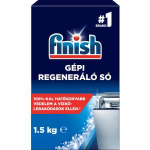 Finish Regeneračná soľ do umývačky riadu, 1,5 kg, na tvrdú vodu, chráni umývačku riadu pred vodným kameňom - Umývanie riadu