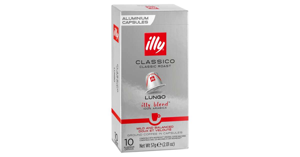 Illy Lungo Classico Coffee Capsules 10pcs
