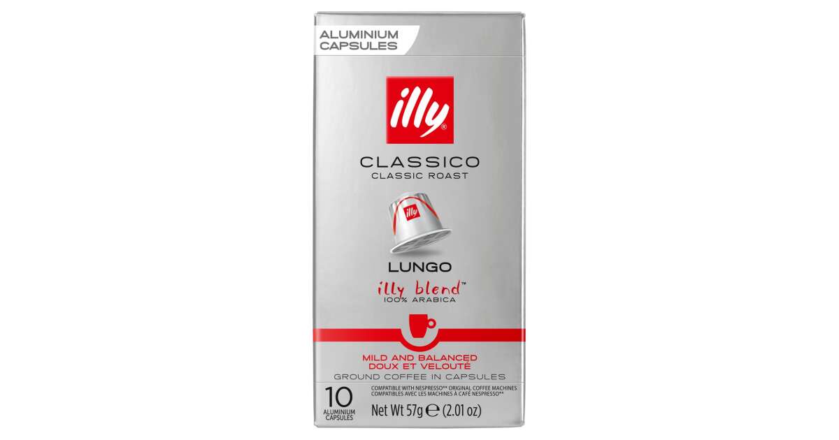 Illy Caffè Espresso Forte 100% Arabica, 10 Capsule 57g Compatibile Nespresso