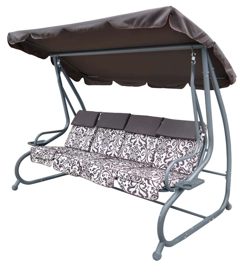 Mintás hintaágy masszív kivitelben #barna 