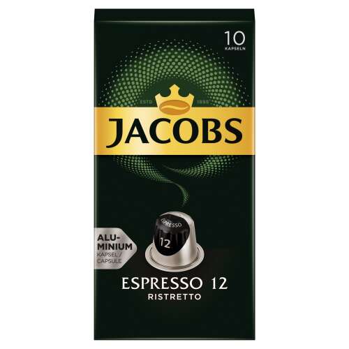Jacobs Espresso 12 Capsule de cafea Ristretto 10 bucăți