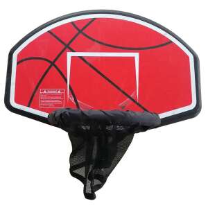 SmileSPORT by Pepita Basketball Hoop for Trampoline, red backboard with black net - Trampoline Part