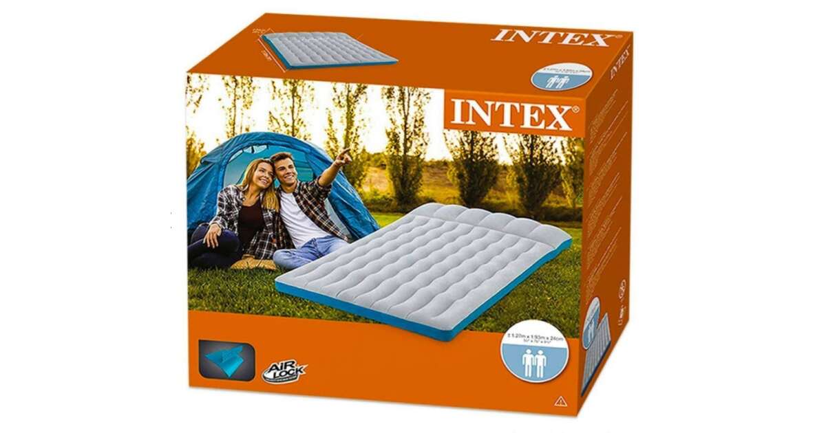 Intex Aufblasbare Doppel Camping Matratze 127x193cm (67999)