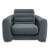 Intex 2-in-1 inflatable armchair, gray, front view