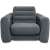 Intex 2-in-1 inflatable armchair, gray, front view