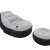 Intex Ultra Lounge Relax inflatable chair with footrest, grey and black