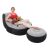Person relaxing on Intex Ultra Lounge inflatable chair with footrest
