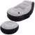 Intex Ultra Lounge Relax inflatable chair with footrest, grey and black