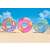 Intex aufblasbare Schwimmringe am Strand, lila, rosa und blau
