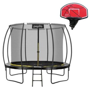Pepita 244cm Premium Trampoline with Ladder and Shoe Storage + Gift Basketball Shoe #black