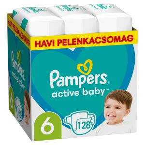 Pampers Active Baby mjesečni Paket Pelena 13-18kg Junior 6 (128 kom)
 122699289