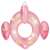 Intex Glitter Flamingo Tube, inflatable pool float with glitter, pink, top view