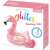 Intex Glitter Flamingo Tube, nafukovací plávajúci kruh do bazéna s trblietkami, ružový, balenie