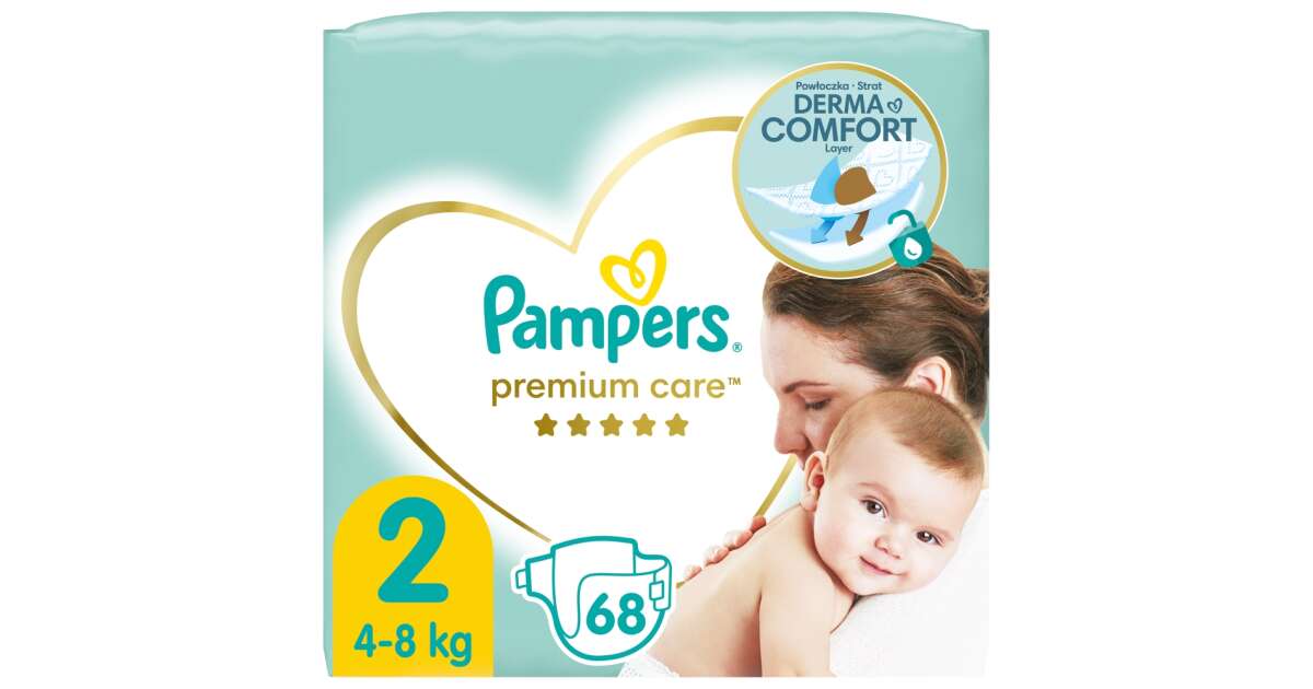 Pampers Premium Care Pants Diapers 4-8kg Newborn (68pcs